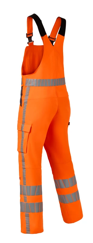 Bib & Brace Stretch HAVEP® RWS+ high vis orange/charcoal / 68