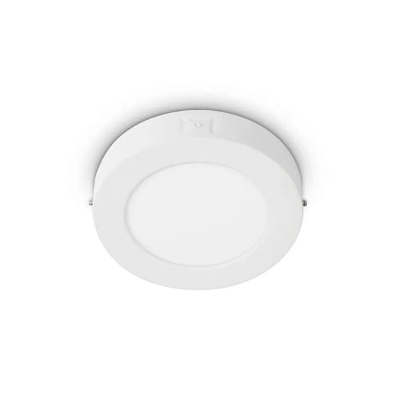 Painel LED De Sobrepor Redondo Bivolt 12W 900 Lúmens 17cm Branco Philips 3000K Branco Quente