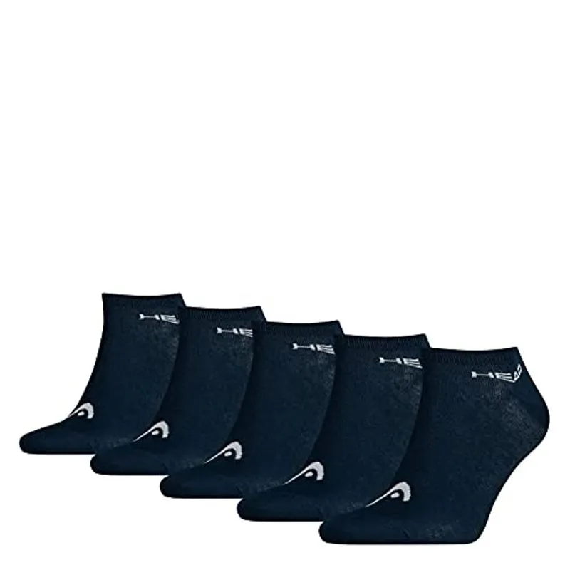 5 Pares Unisex Head Sneaker Sport Socks Navy 9-11 (43-46)
