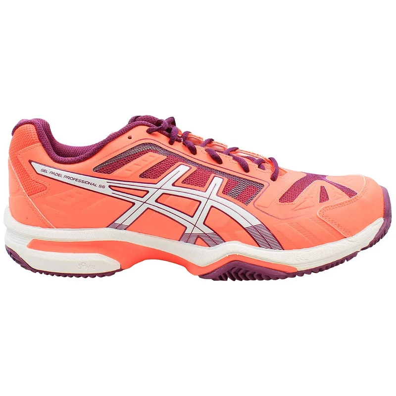 Asics Gel-Padel Professional 2 SG Womens Orange Padel Shoes 5.5