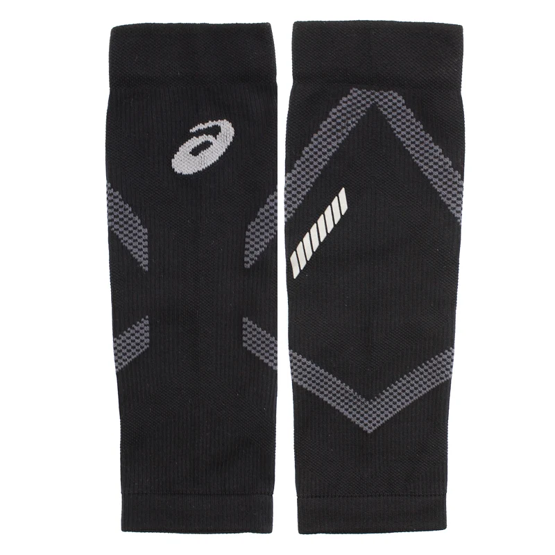 Asics Logo Mens Black Compression Black Calf Sleeves XL