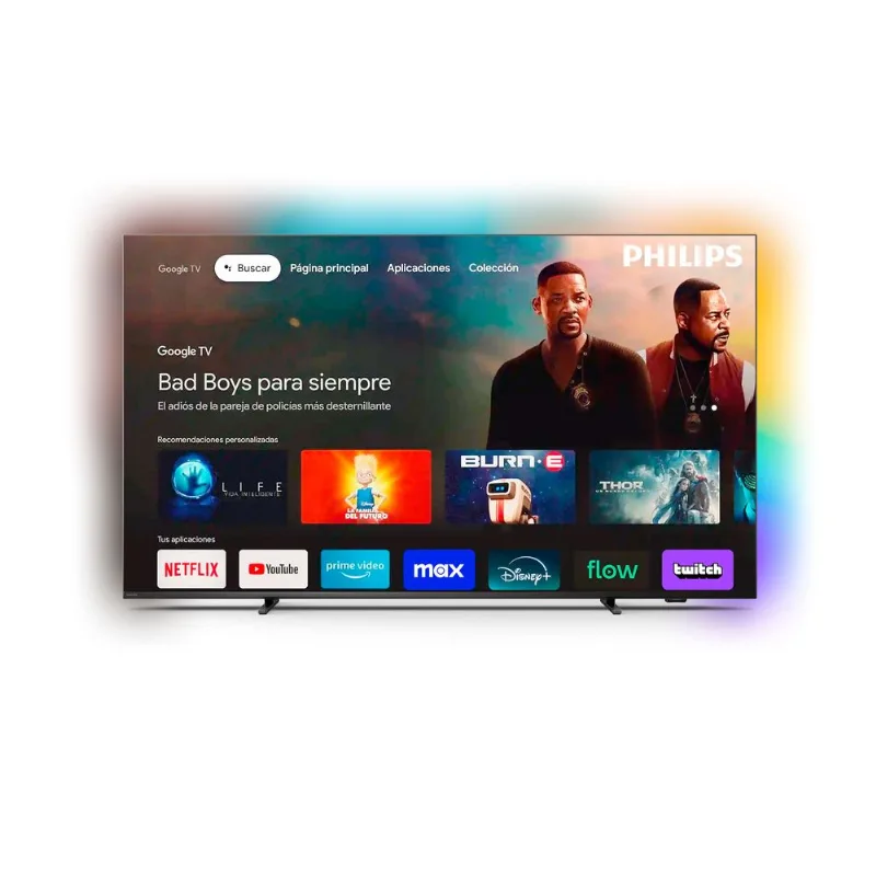 Smart TV Mini LED 4K Philips 75" con Ambilight- 75PML9118/77