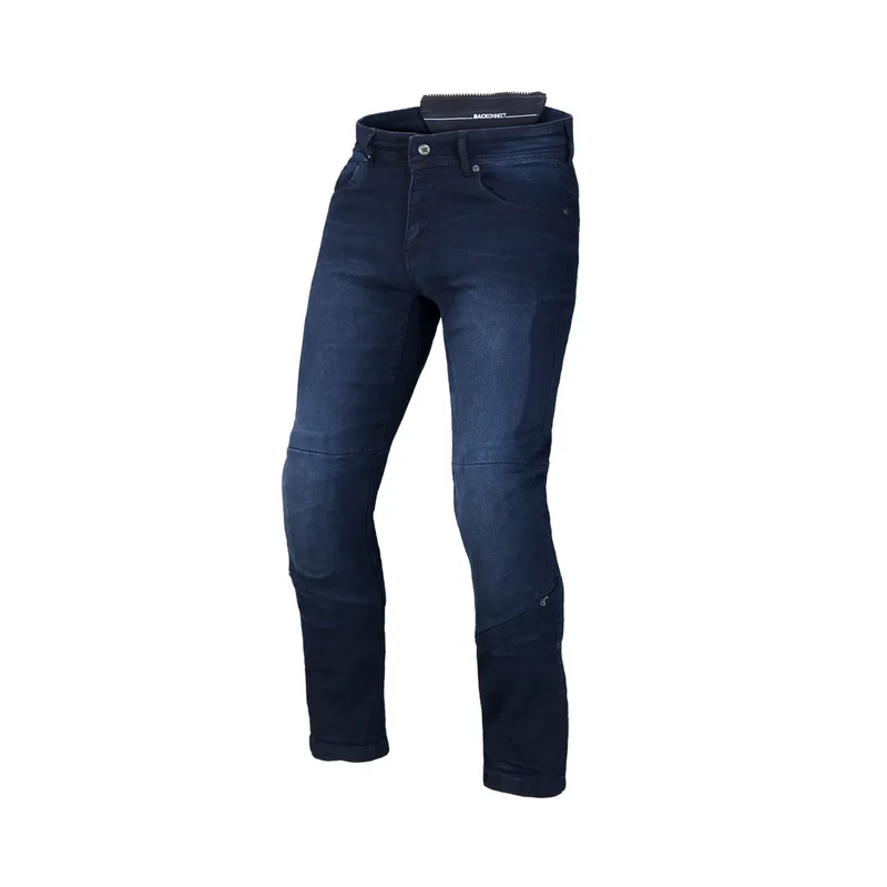 MACNA STONE Hombre Motociclista Denim Vaqueros Azul 36 / Azul