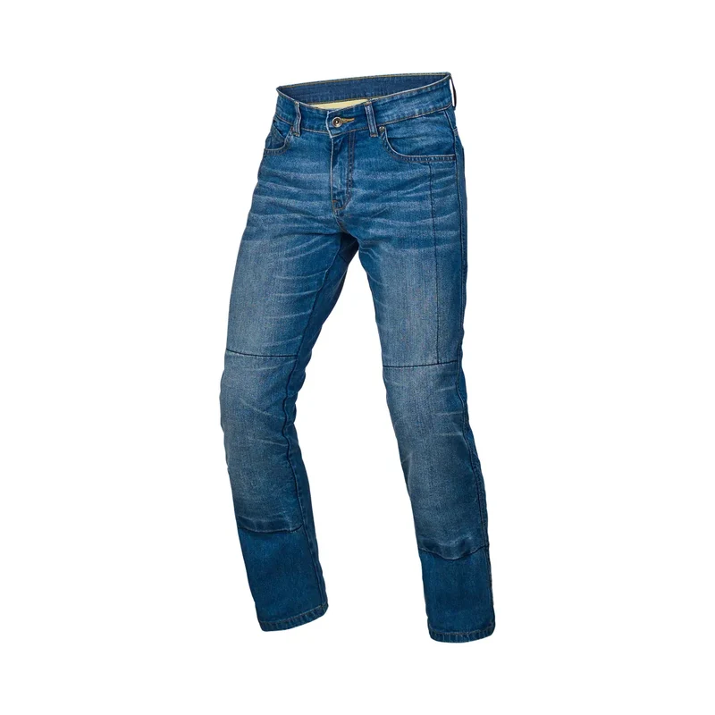 MACNA Revelin Hombre Motociclista Denim Vaqueros Azul claro 30 / Azul claro