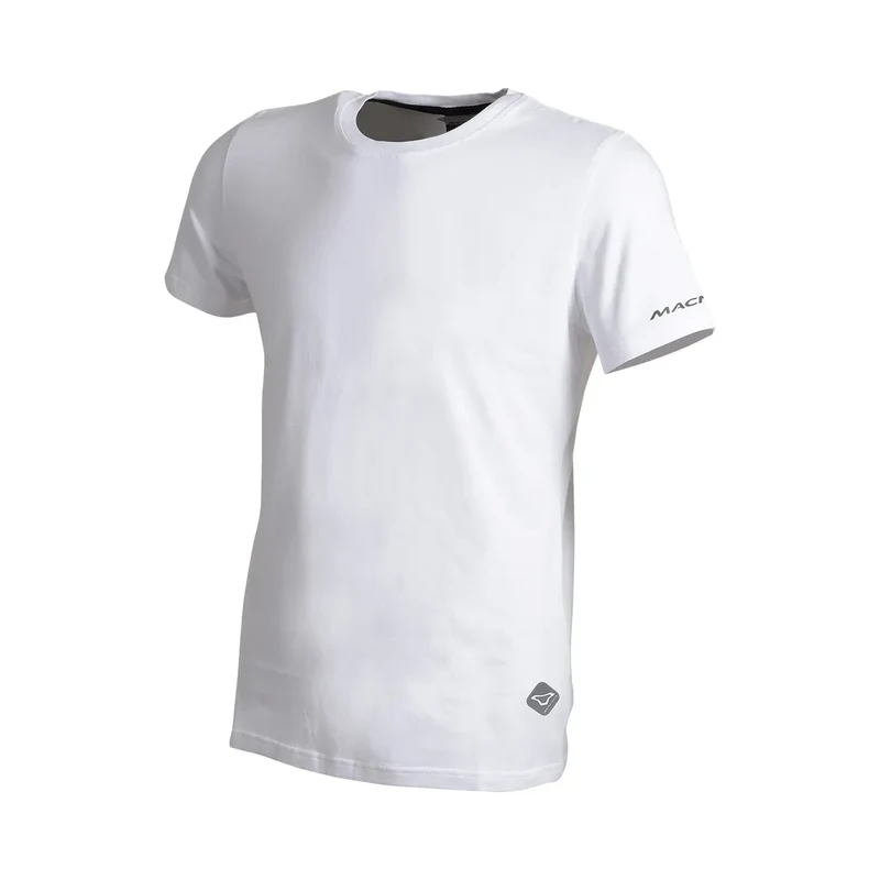 MACNA Hombre Verano Liso Camiseta Blanco XL / Blanco