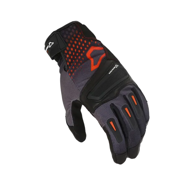 MACNA JUGO Moto Cuero Deportes Guantes Negro Rojo XXL