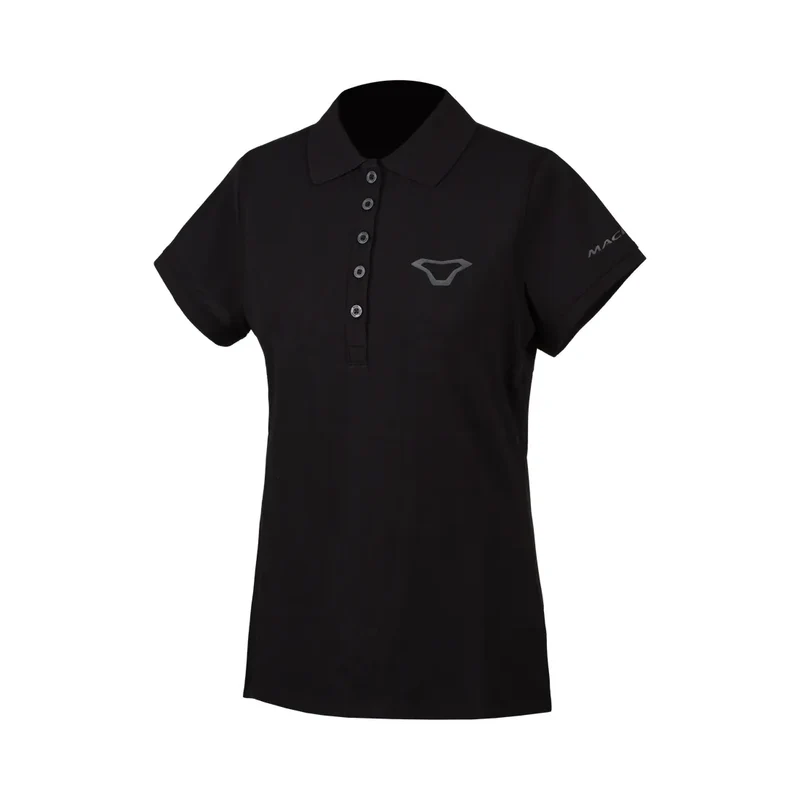 MACNA Mujer Polo Camisa Negro S / Negro