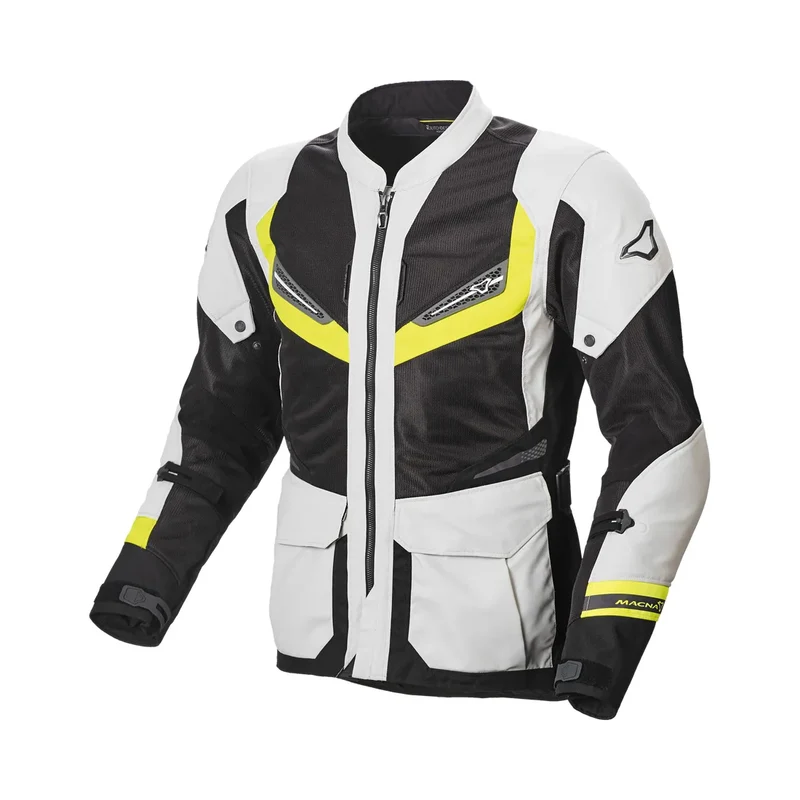 Macna Aerocon Night Eye hombre Chaqueta impermeable turismo XL / Amarillo fluorescente