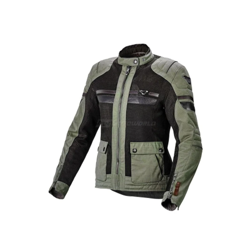 Macna Fluent NightEye casacos textil Lady Green/black L / GREEN/BLACK