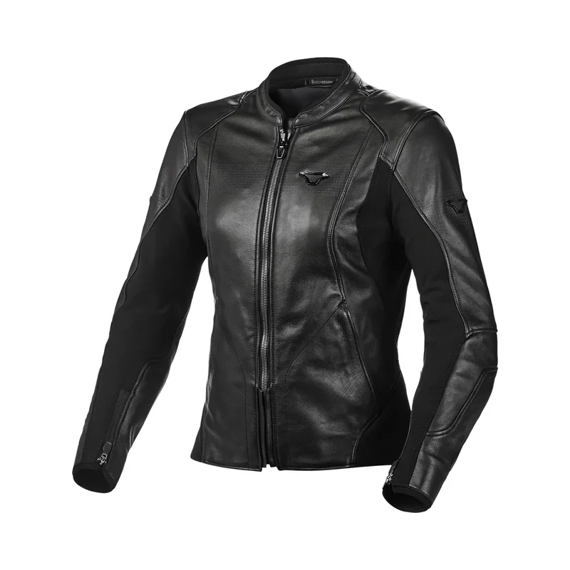 Macna Tequilla Mujer Chaqueta Cuero Touring Negro 40 / Negro