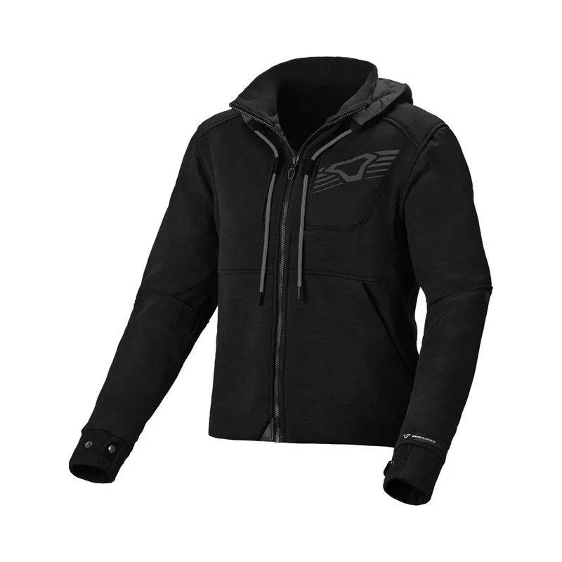MACNA DISTRICT Mujer Textil Moto Capucha Chaqueta Negro XS / Negro