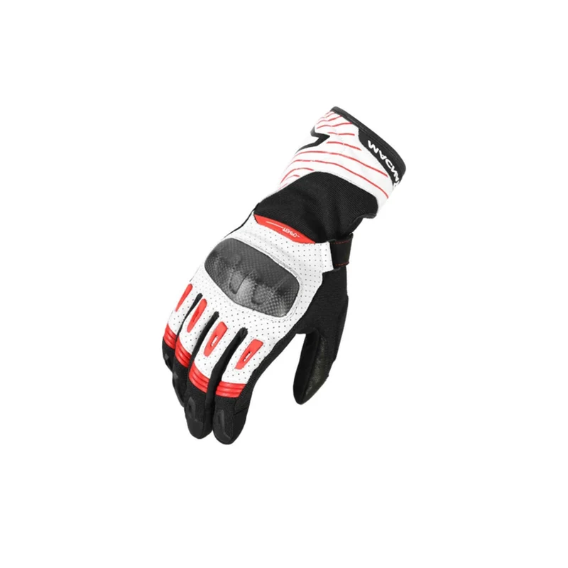 Macna Tempo Luvas perforados Black/white/red XL / BLACK/WHITE/RED
