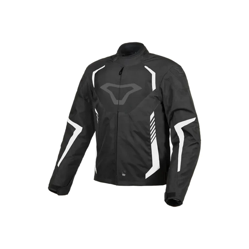 Macna Tazar casacos textil impermeable Black/white L / BLACK/WHITE