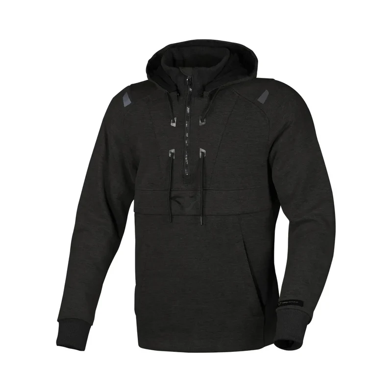MACNA BYRON Hombre Verano Moto Capucha Negra M / Negro