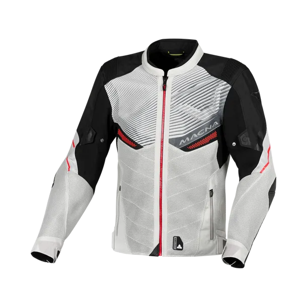 MACNA FOXTER Verano Textil Moto Chaqueta Gris Claro Negro XL / Gris Claro Negro