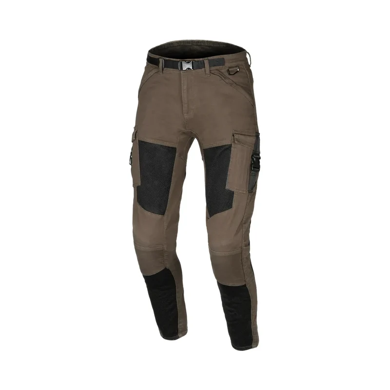 MACNA Bombar Hombre Moto Cargo Vaqueros Marrón Negro 40 / Marrón Negro