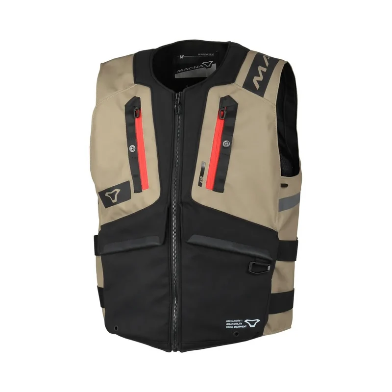 Macna MUTV-1 Chaleco aventura mangas Topo Negro 2XL-3XL / Topo Negro