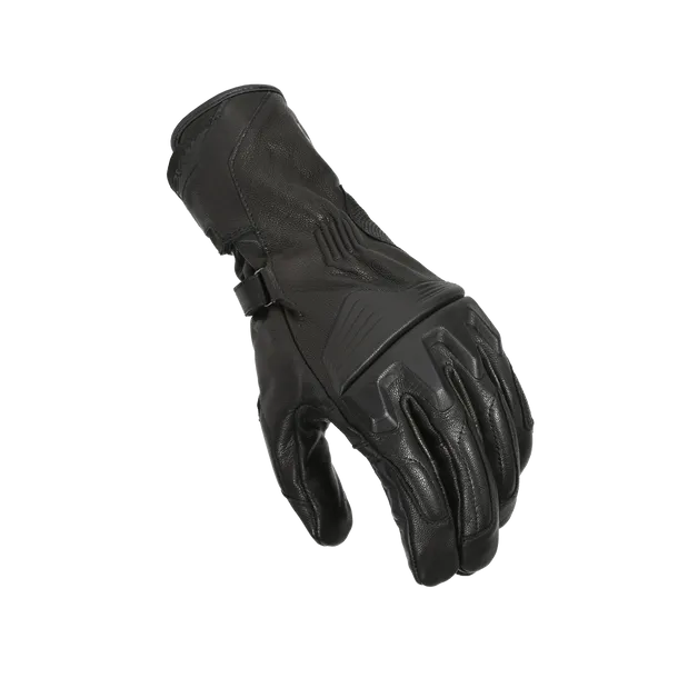 MACNA TRIVOR MOTOCICLETA COURO LUVAS PRETAS XXL