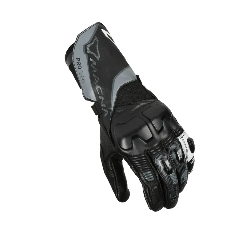 MACNA PROTEGO HOMEM MOTOCICLISTA COURO LUVAS PRETAS L