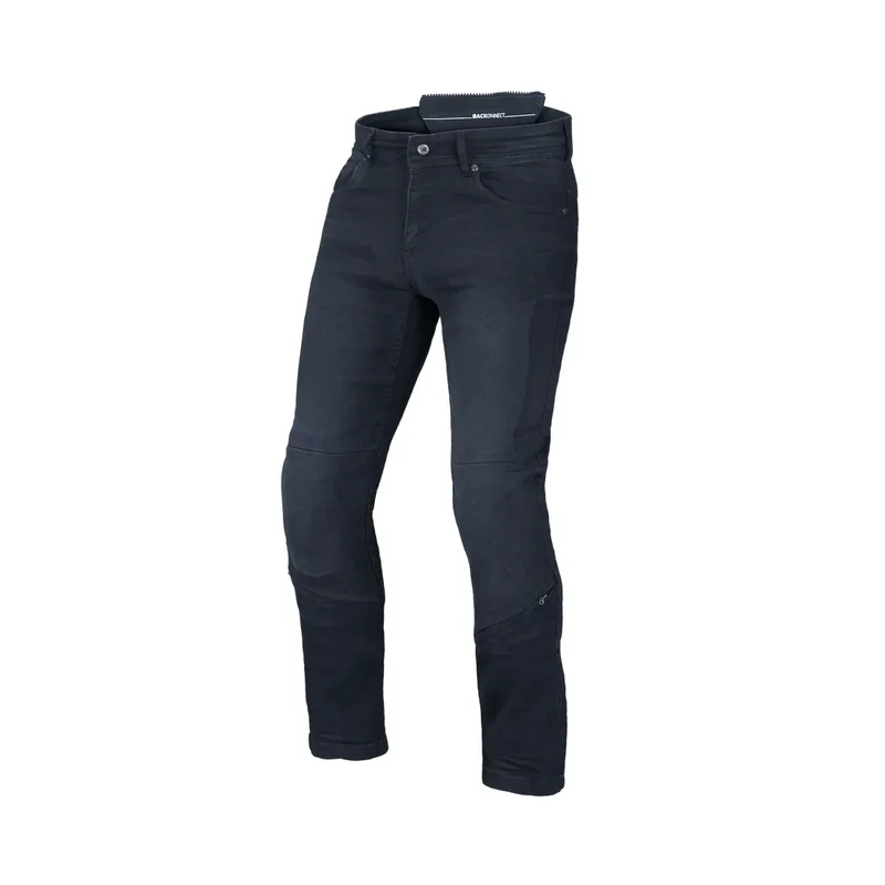 MACNA STONE Hombre Motociclista Denim Vaqueros Azul Mate 30 / Azul Mate