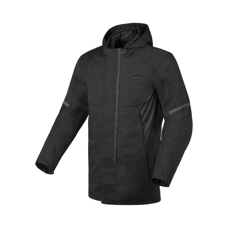 Macna Paradime hombre Chaqueta textil impermeable moto Negro M / negro