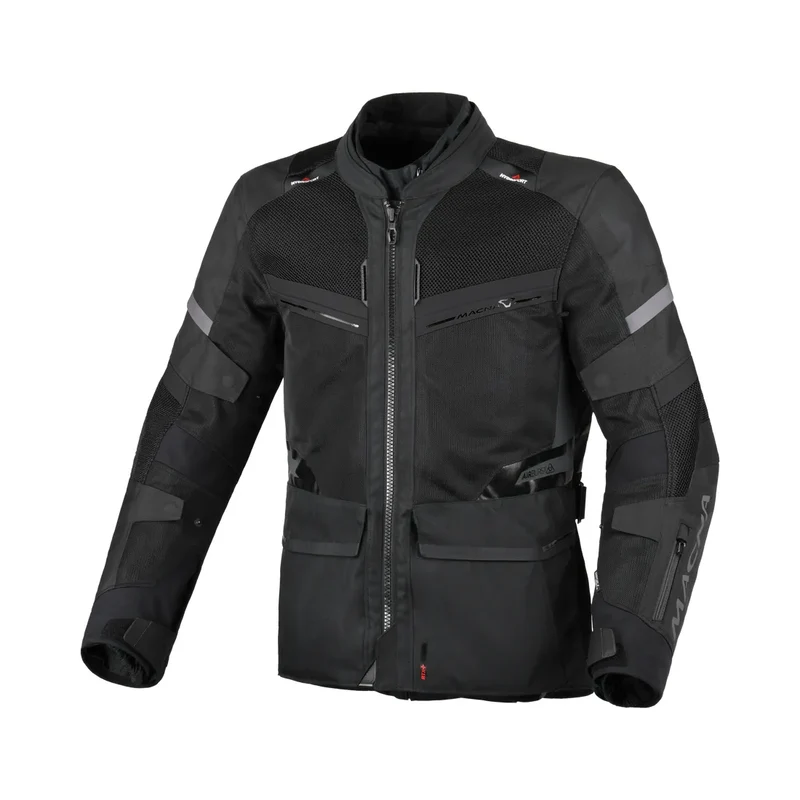 Macna Captane hombre Chaqueta textil aventura Negro 3XL / negro
