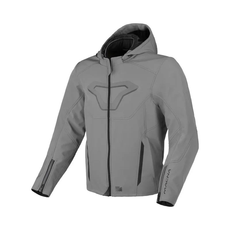 MACNA ATRACOR Hombre Softshell Verano Chaqueta Moto Gris L / Gris
