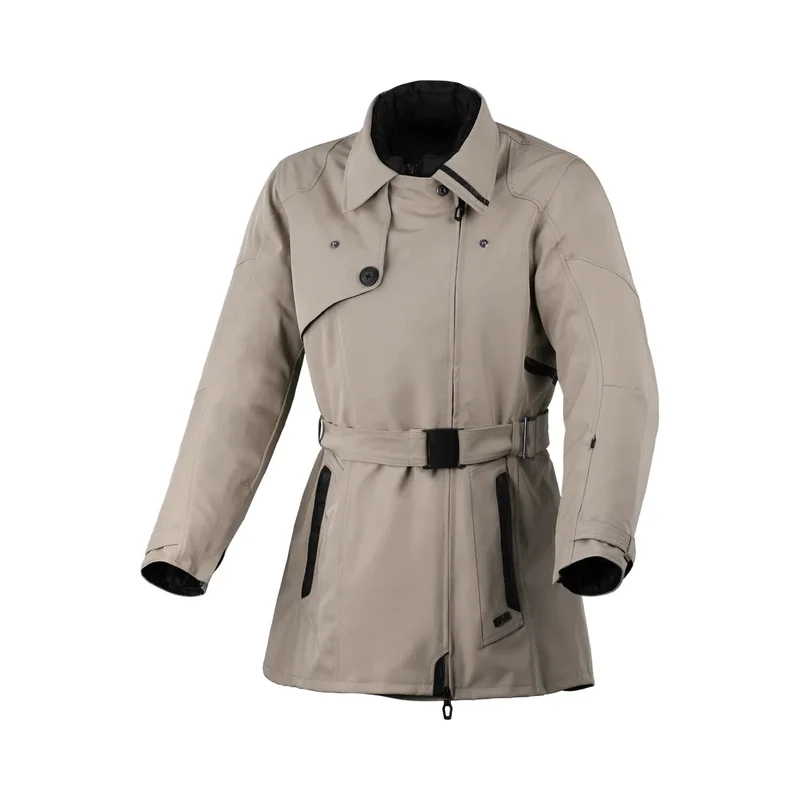 Macna Motique mujer Chaqueta moto textil impermeable Beige XS / Beige