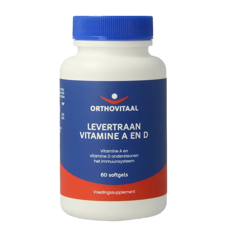 Orthovitaal Levertraan Vitamine A en D 60 softgels