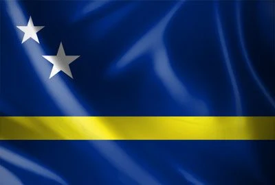 Flagge von Curaçao, blau-gelb, 1,5 m