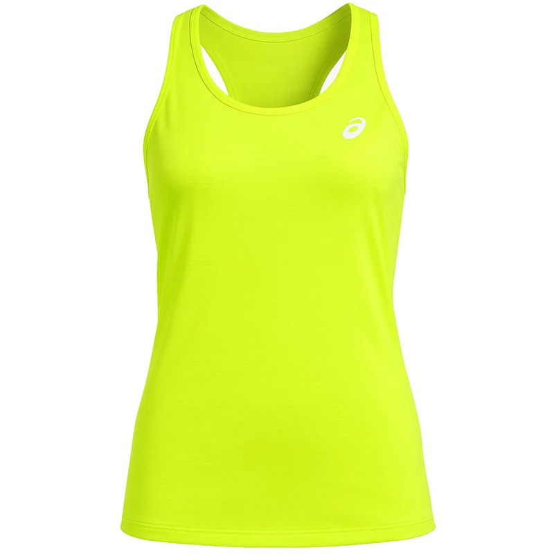 Asics Motion Dry Womens Yellow Tank Top M