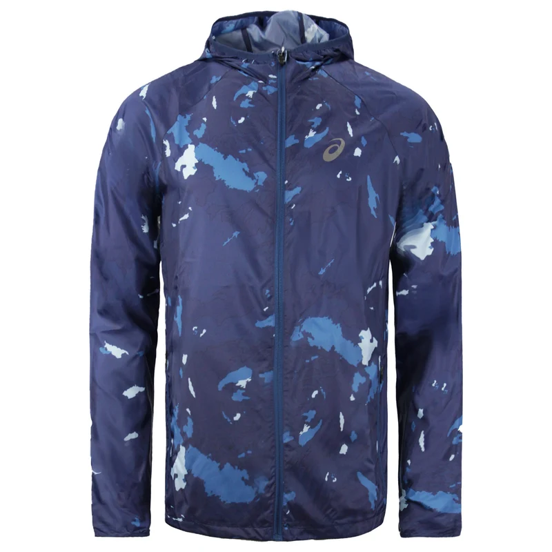Asics Motion Protect Mens Navy Running Jacket M