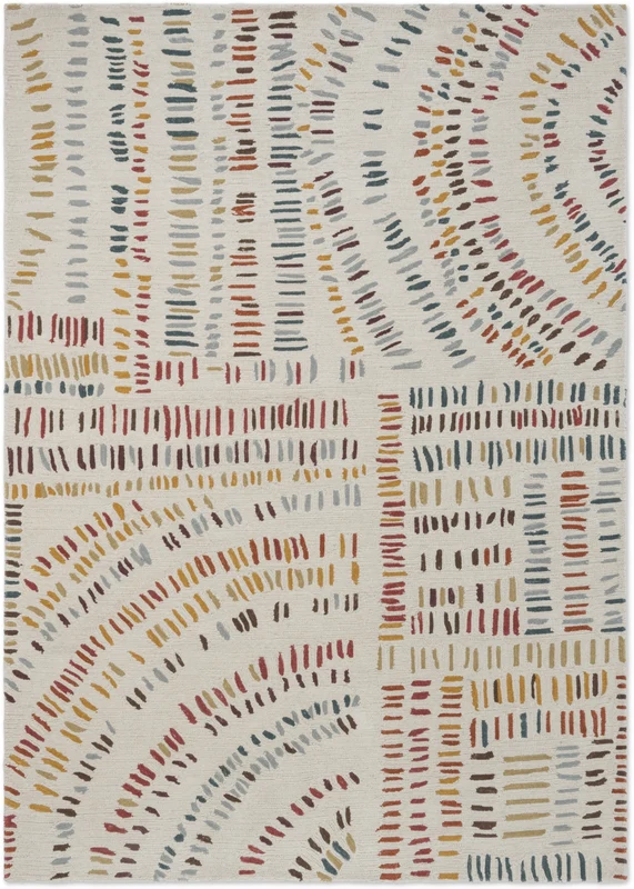 Brink and Campman Frescoes Amber Multi Area Rug by Harlequin 6' 7'' X 9' 2'' Rectangle
