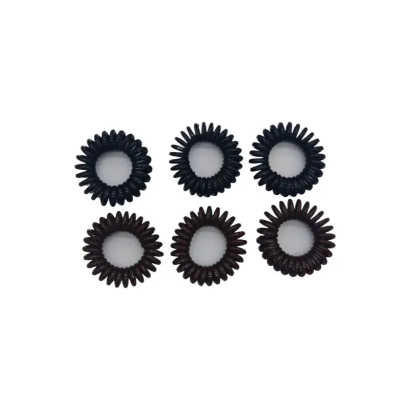 Kit Elástico para Cabelo Mola 6 Unidades Eleganza Sem Marcar os Fios KIT ELÁSTICOS PARA CABELO MOLAS ELEGANZA COM 6 UNIDADES SORTIDOS