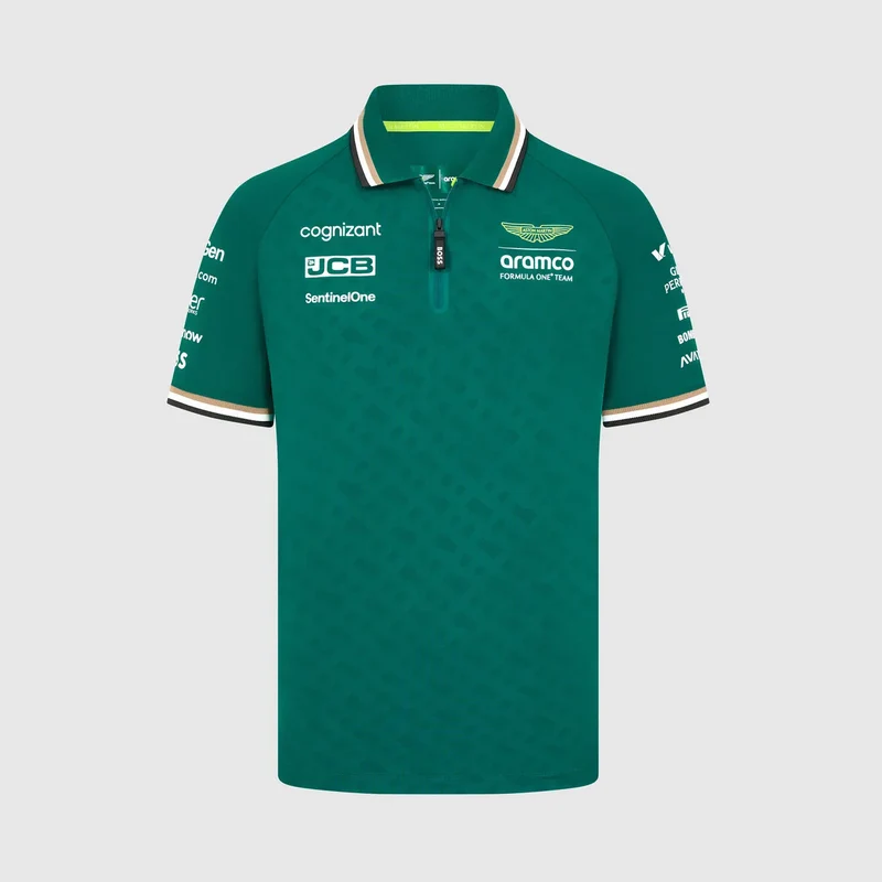 ASTON MARTIN F1 Hombres Rp Equipo Polo Verde XXL