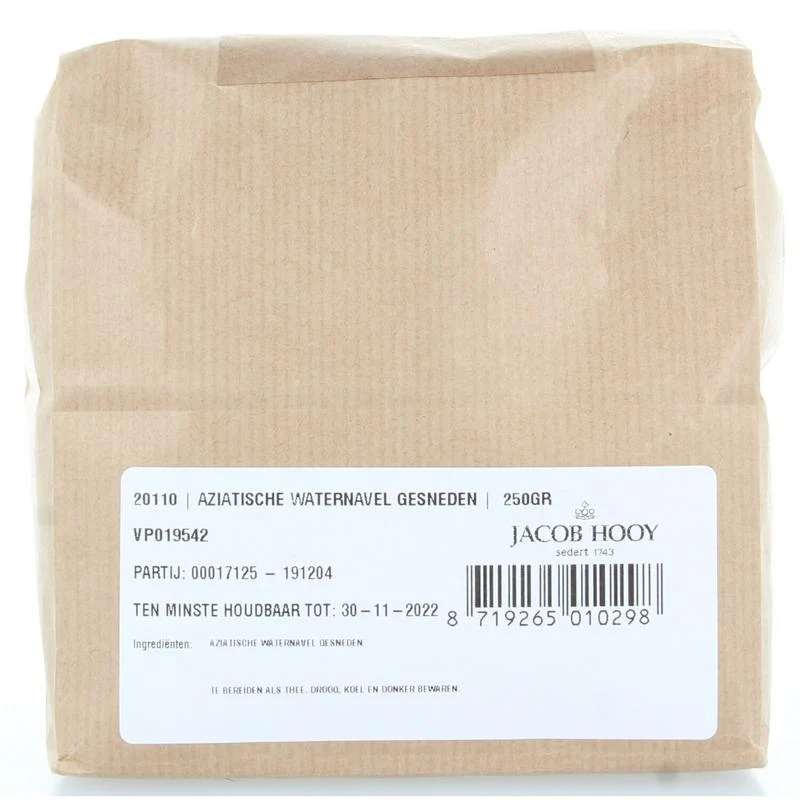 Jacob Hooy Aziatische Waternavel Gesneden 1 kg