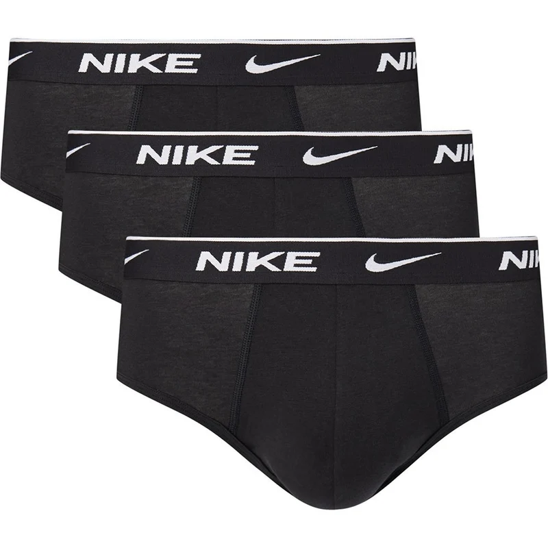 Nike Underwear Everyday Slip Sgambato 3Pack Uomo Nero Bianco XL