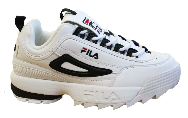 Fila Disruptor CB White/Black Trainers - Womens 5.5