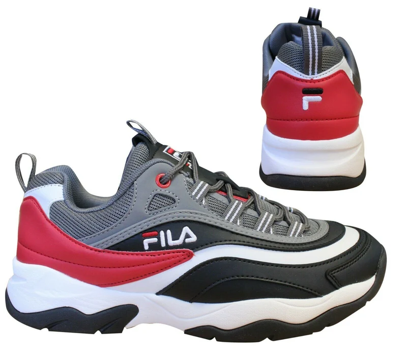 Fila Ray Cb Low Mens Black/Red Trainers 7