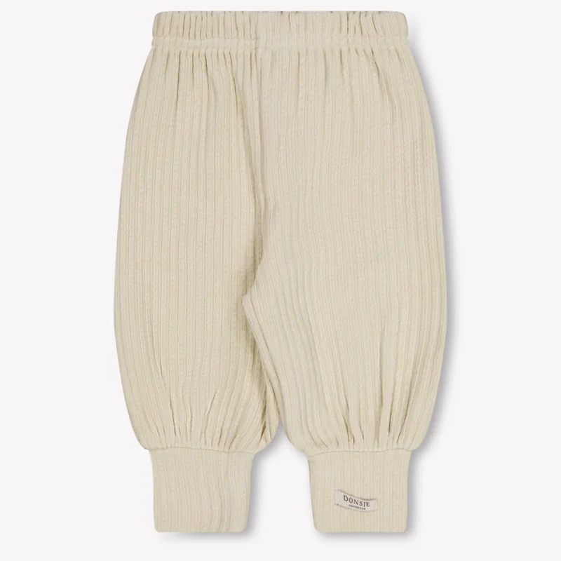 Donsje Amsterdam Jipie Baby Meisjes Broek In Licht Beige 18/24