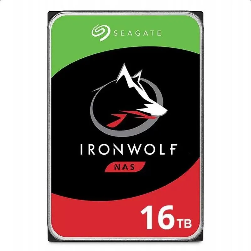 HD 16TB SATA Seagate IronWolf - ST16000VN001 (3,5pol, 6Gb/s, 7.200 RPM, 256MB Cache)
