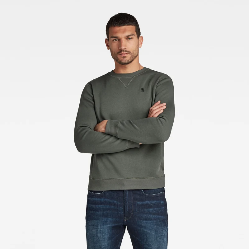 Sweatshirt - Premium core r sw l\s XL / Grau / Pullover & Strick