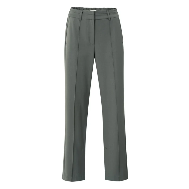 Hose - High Waist 38 / Grau / Hosen