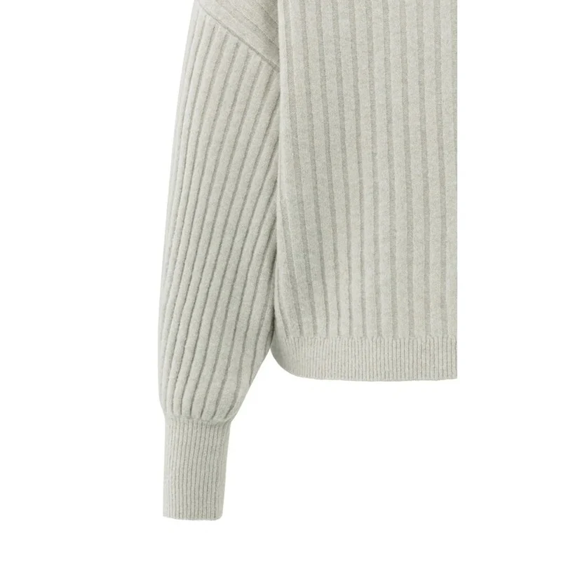 Pullover - Rippstrick M / Grau / Pullover & Strick