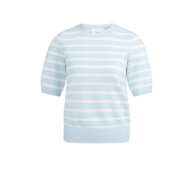Pullover - Streifenmuster XS / Blau / Pullover & Strick