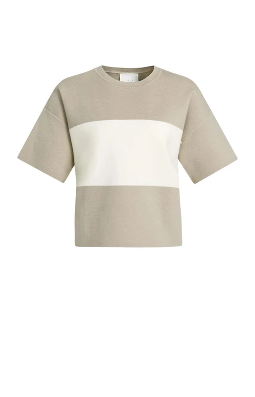 Pullover - Blockstreifen L / Beige / Pullover & Strick