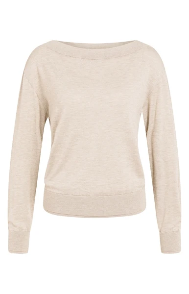 Pullover - U-Boot-Ausschnitt M / Rosa / Pullover & Strick
