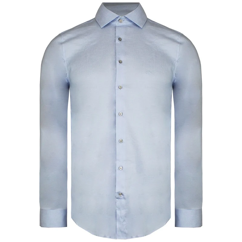 Calvin Klein Fitted Mens Light Blue Shirt 42