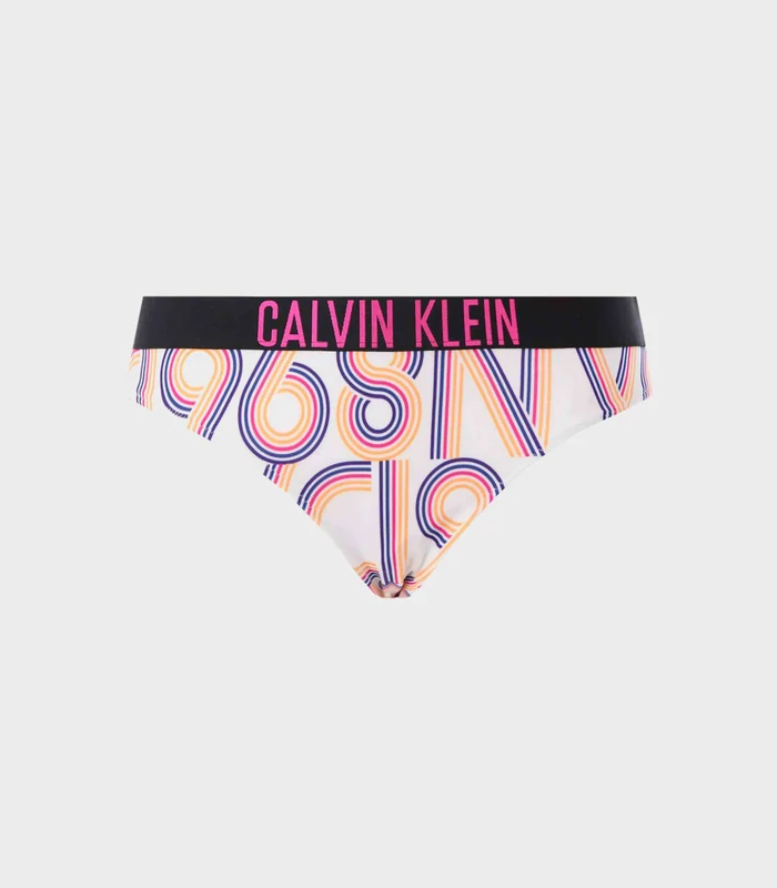 Calvin Klein - Women's Classic Print Bikini Bottom White / M