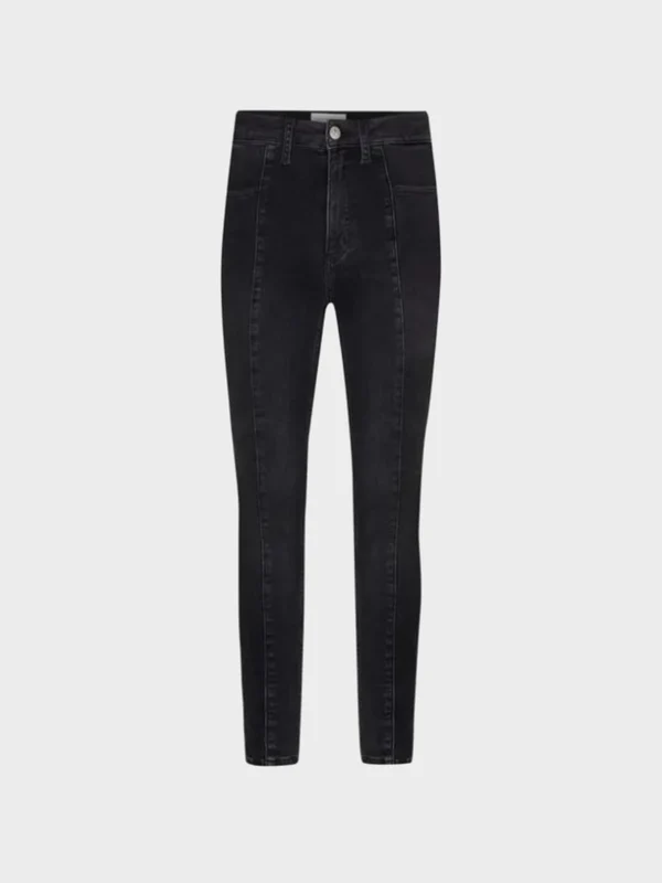 Calvin Klein Jeans - Women's Seamed High Rise Super Skinny Jeans Black / 32